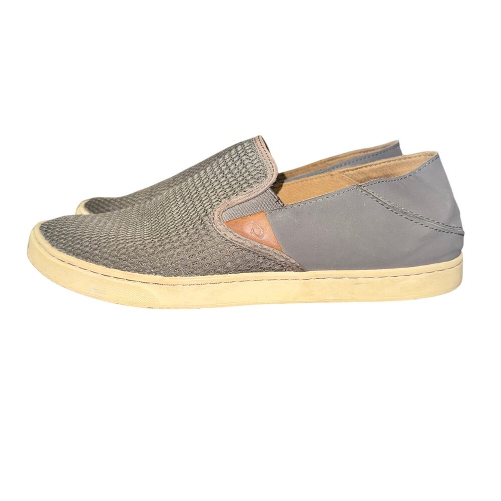 Olukai Pehuea Sneakers Women's Size 9.5 Blue Mesh Slip On Boat Comfort Shoes